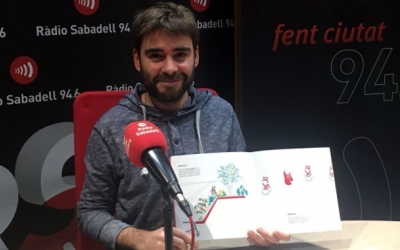 David Vila als estudis de Ràdio Sabadell | Foto: Raquel Garcia 